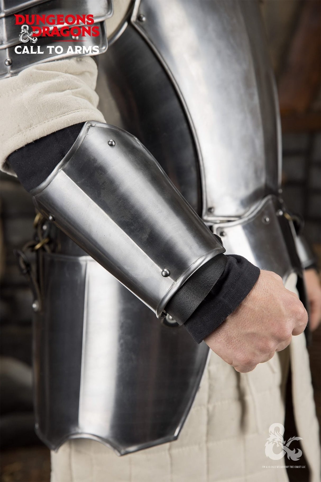 Dungeons & Dragons Stahlarmschienen, poliert