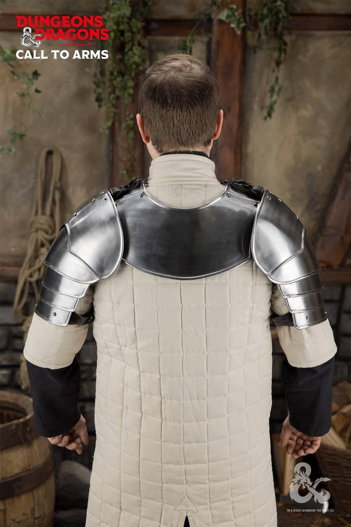 Dungeons & Dragons Steel Pauldrons polished