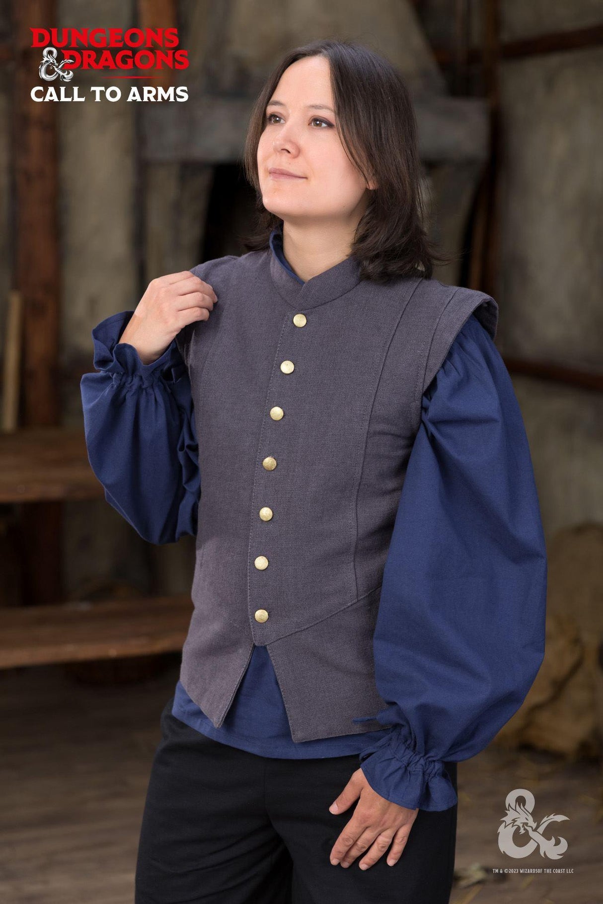 Dungeons & Dragons Barden Wams Grau