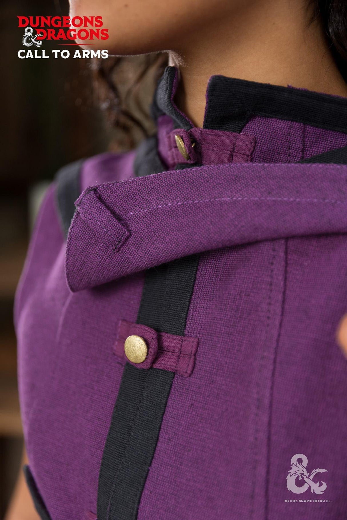 Dungeons & Dragons Zauberer Umhang Lila/Schwarz