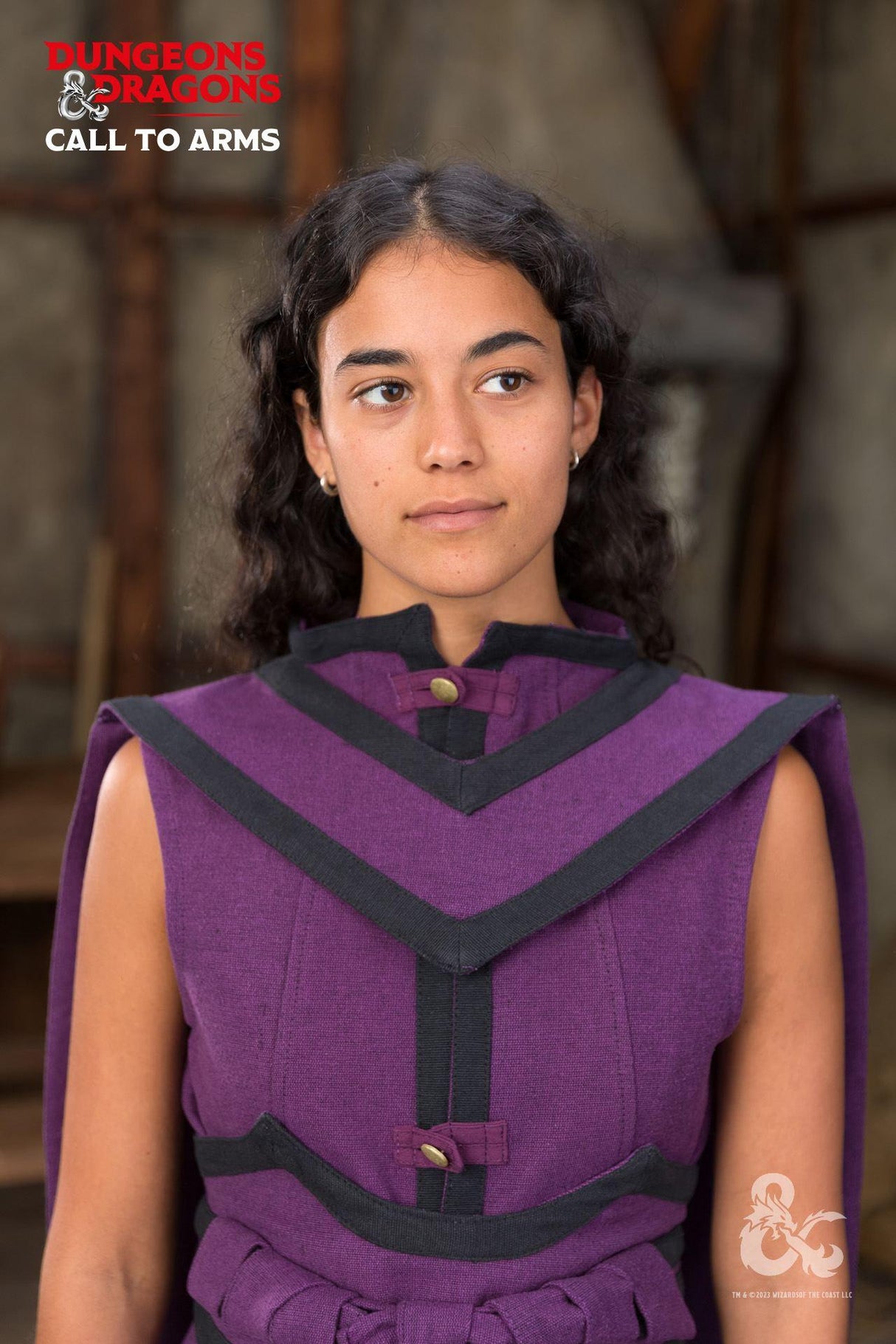 Dungeons & Dragons Zauberer Umhang Lila/Schwarz