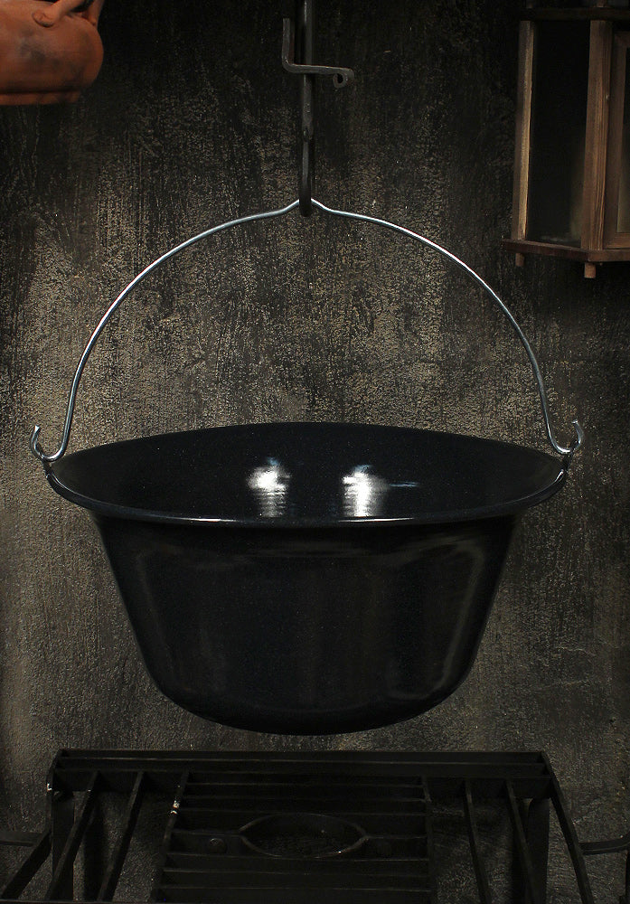 Enameled Kettle 10L Blue/Black