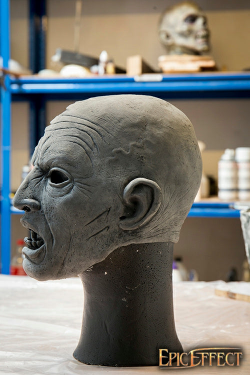 Zombie Mask Half Face 57-59 cm Unpainted