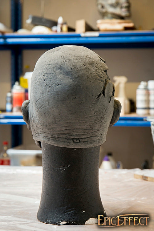 Zombie Mask Half Face 57-59 cm Unpainted