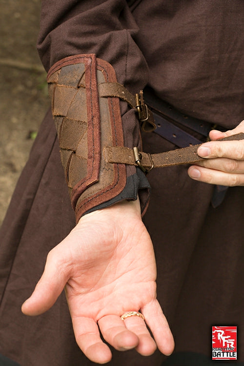 Ready for Battle Bracers Viking Brown