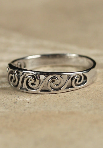 Celtic Ring Morgaine Silver