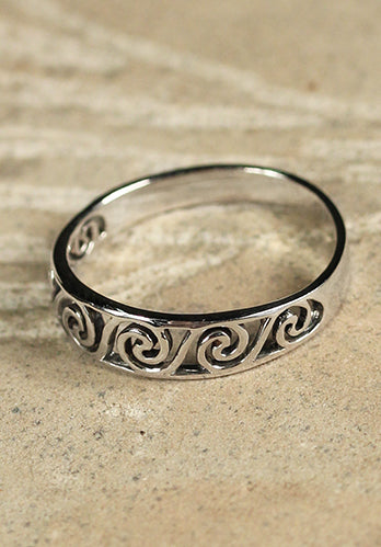 Celtic Ring Morgaine Silver