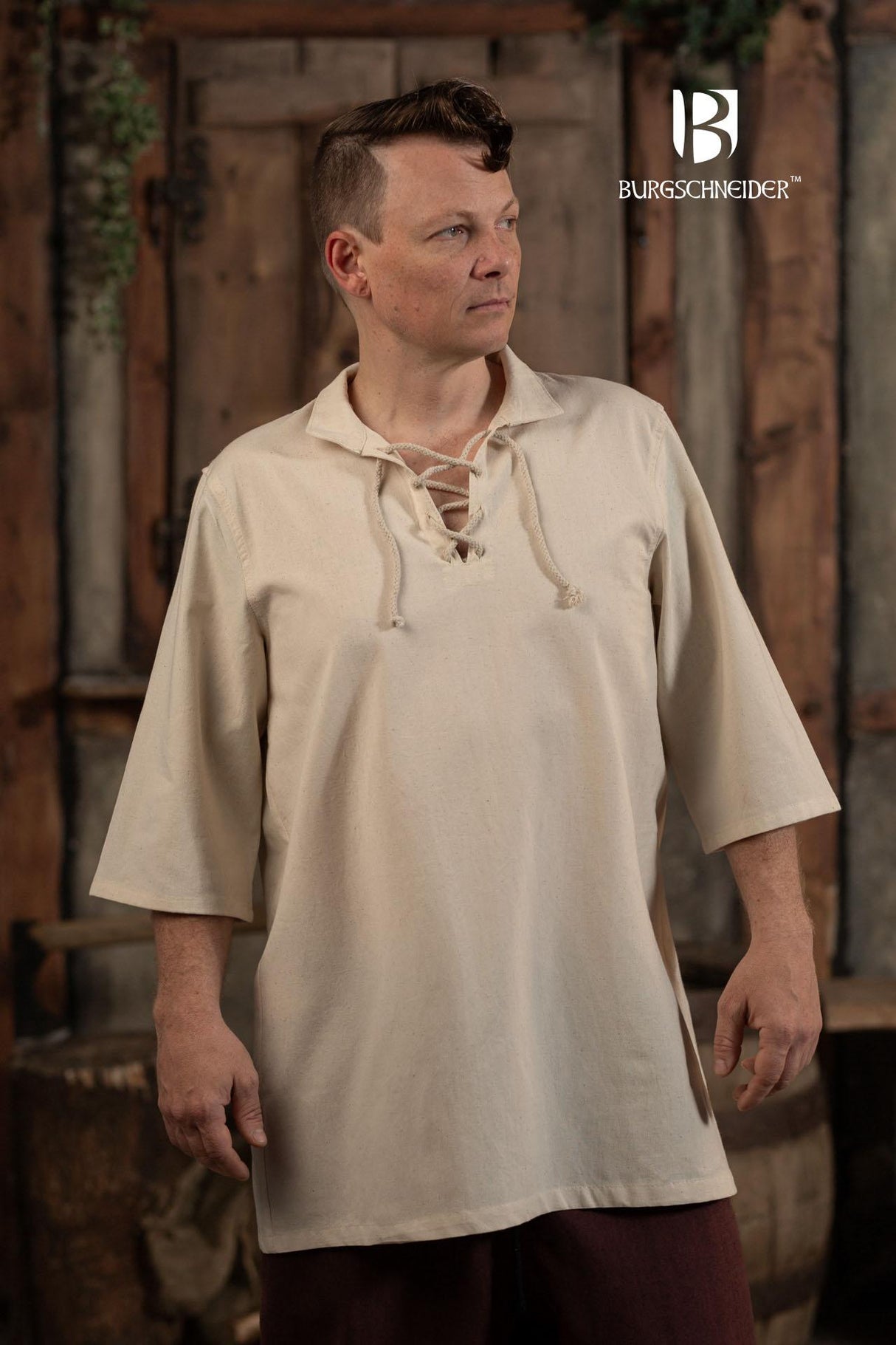 Sommer Schnürhemd Aton Natur