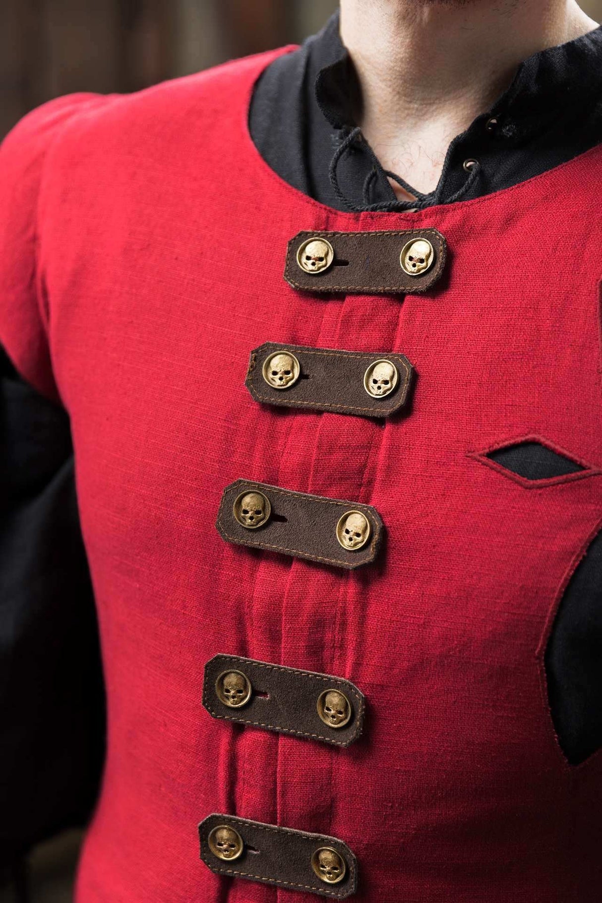 Warhammer Rüstung Imperialer Wams Typ A Dunkelrot