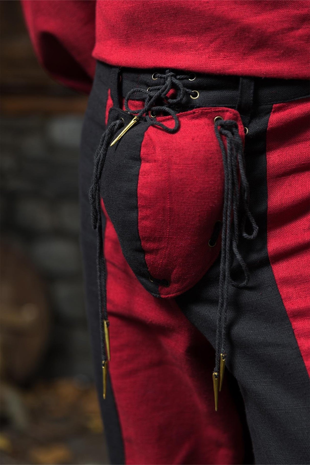 Warhammer Armoury Imperial Trousers Type B Black/Dark Red