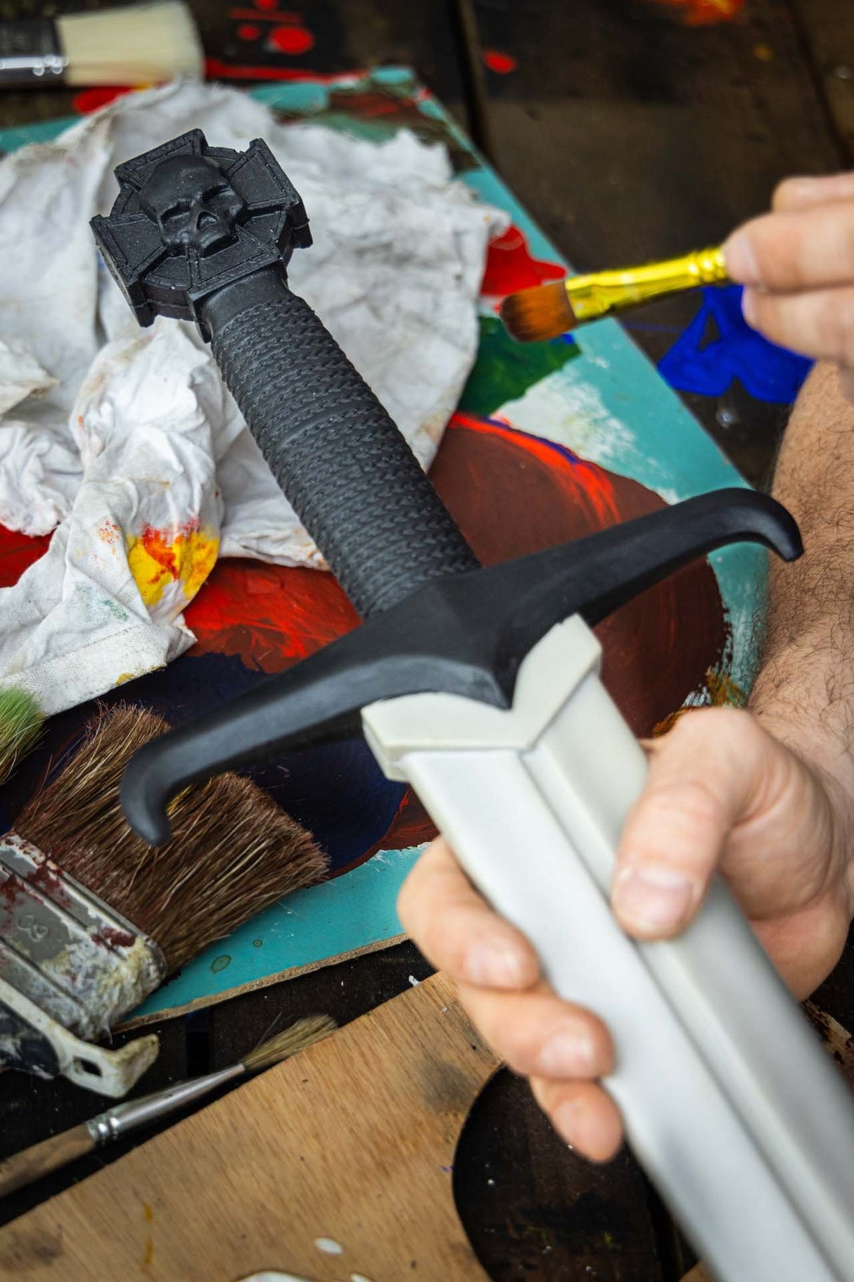 Warhammer Rüstkammer Reiklandklinge Schaumstoff Imperialer Rüstsäbel Unbemalt