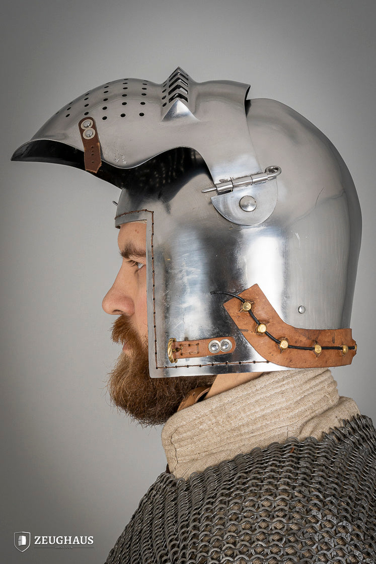 Beckenhaube mit Visier 2,5mm Poliert