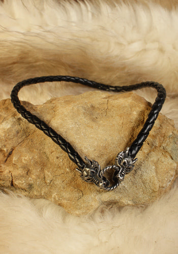 Halsband Drache, schwarz