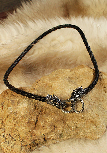 Halsband Keltische Hunde, schwarz