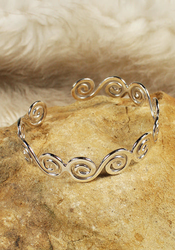 Armreif Spiralen, silber