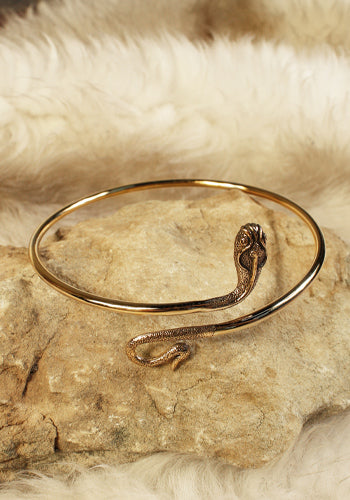 Oberarmreif Schlange der Medusa, bronze