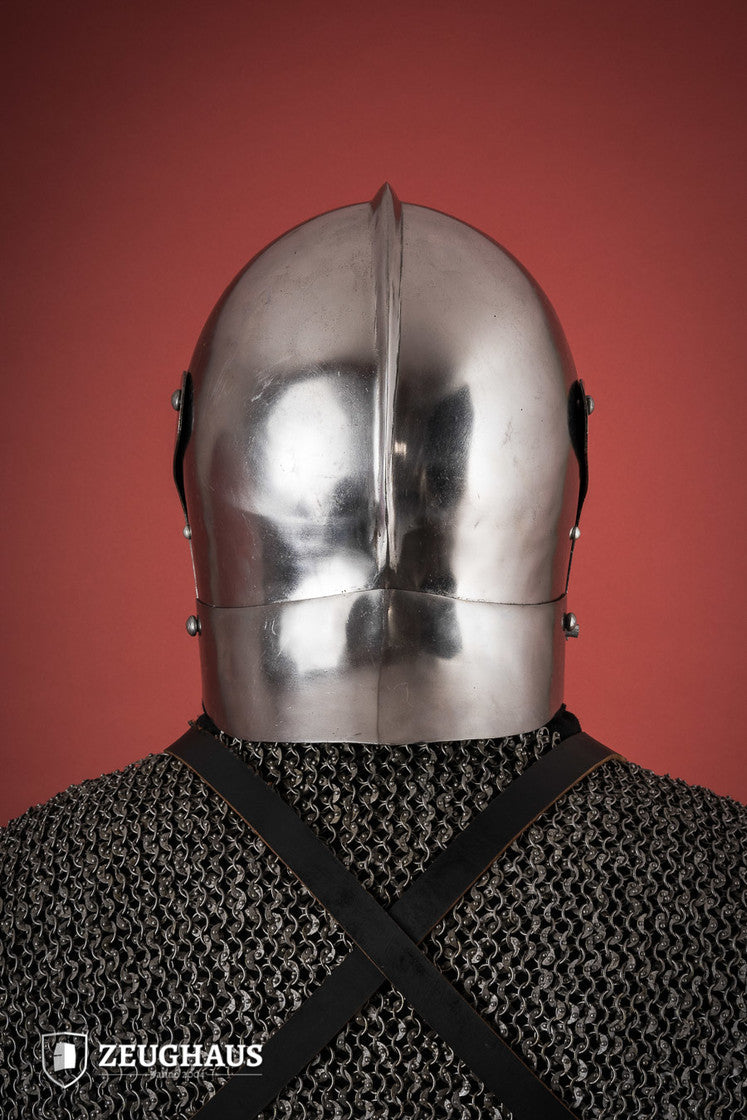 Bellows Face Sallet Helmet 1,6mm Polished