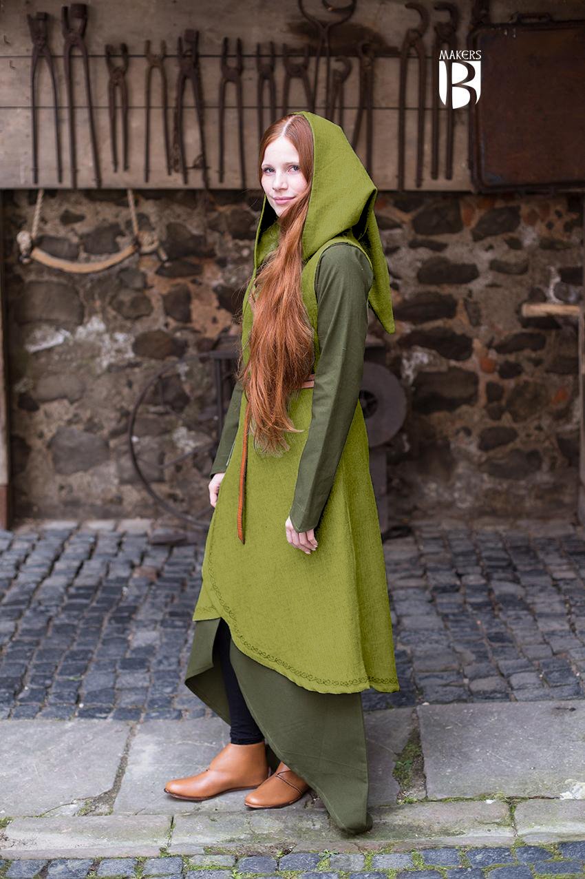 Wickelkleid Dala Baumwolle - Lindgrün