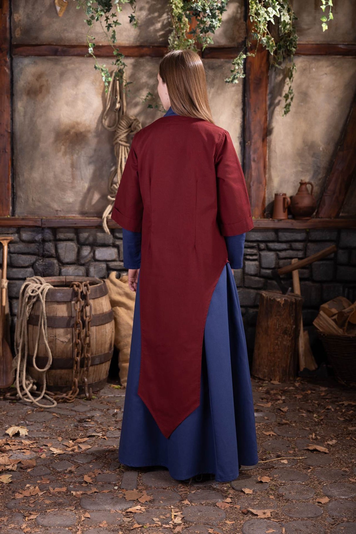 Dungeons & Dragons Female Wizard Upper Dress Bordeaux