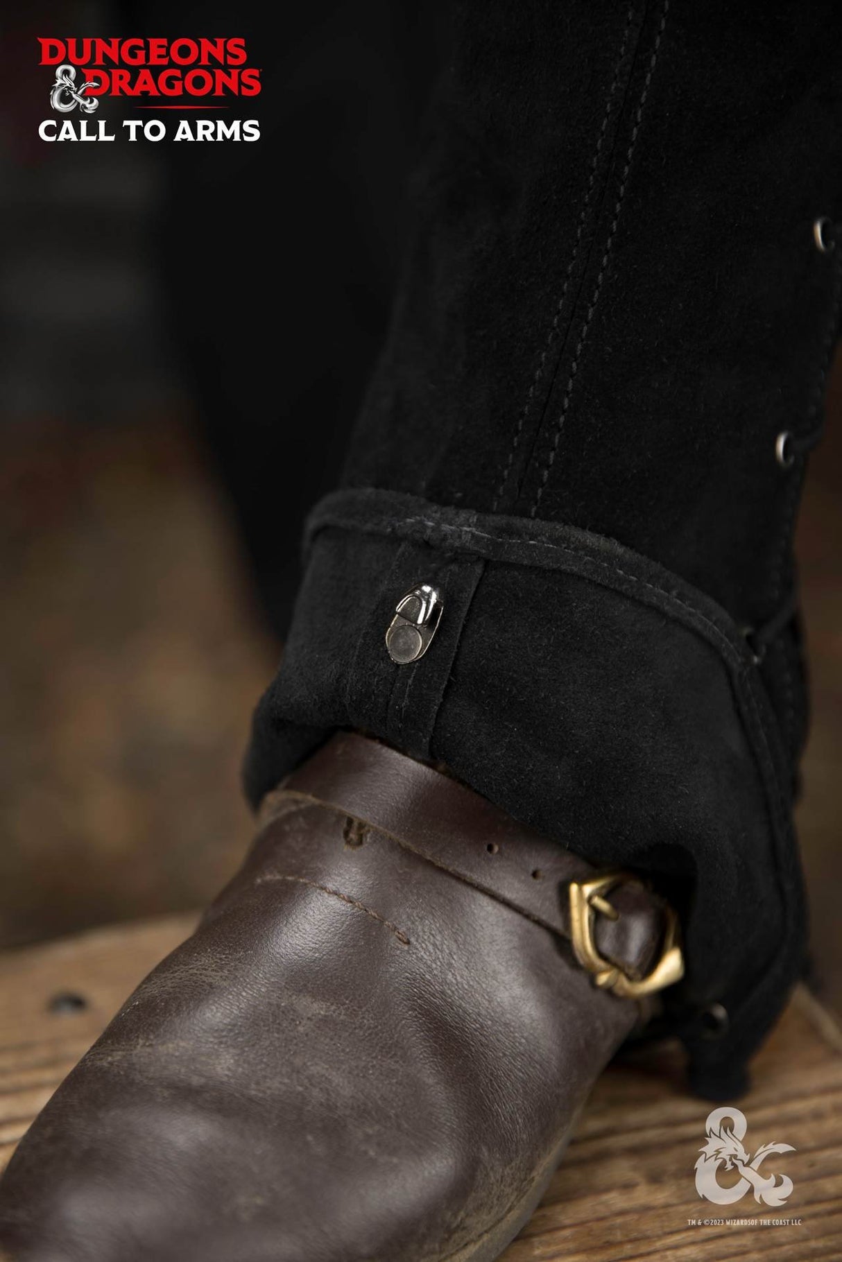 Dungeons & Dragons Leather Gaiters Type 1 Black