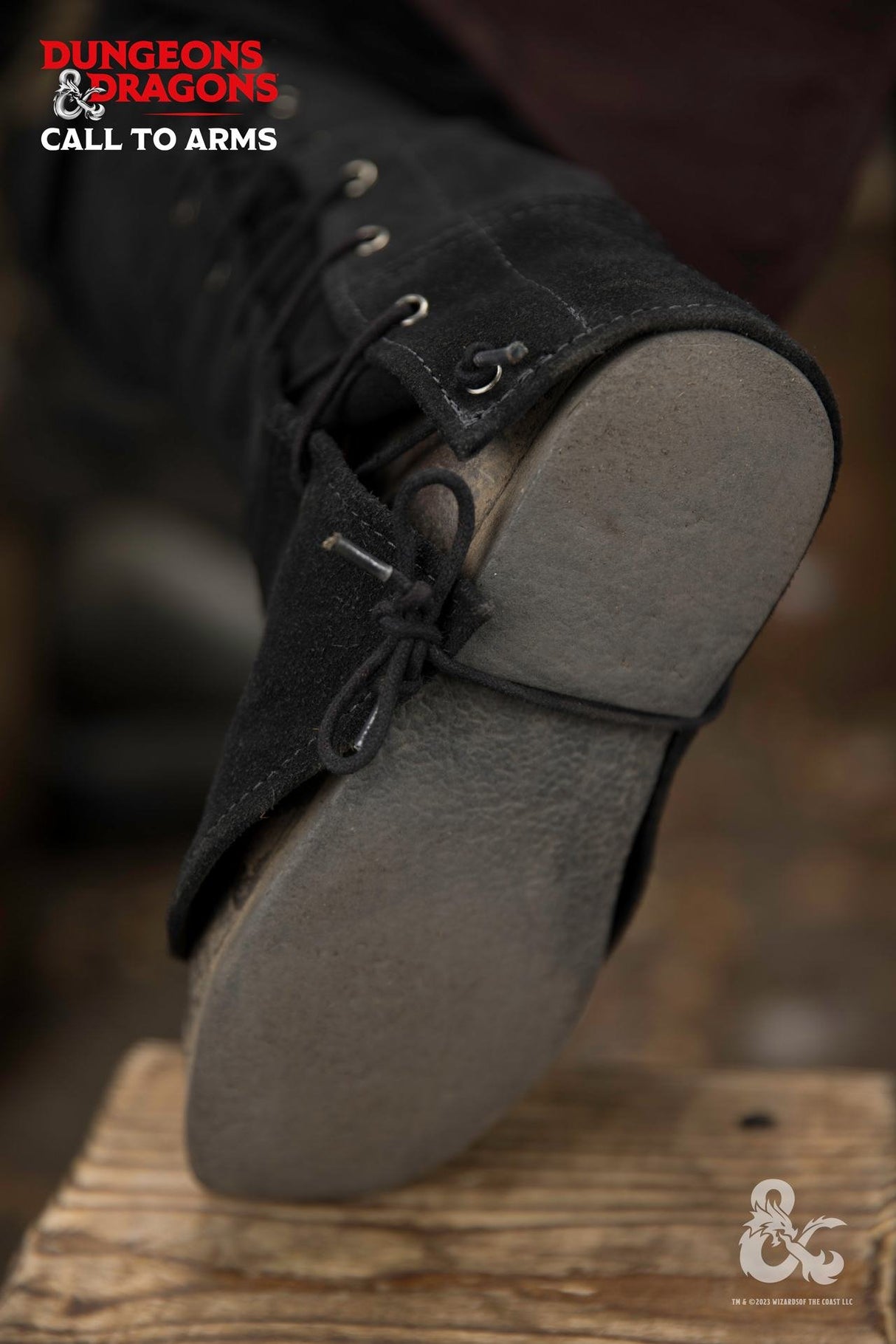 Dungeons & Dragons Leather Gaiters Type 1 Black