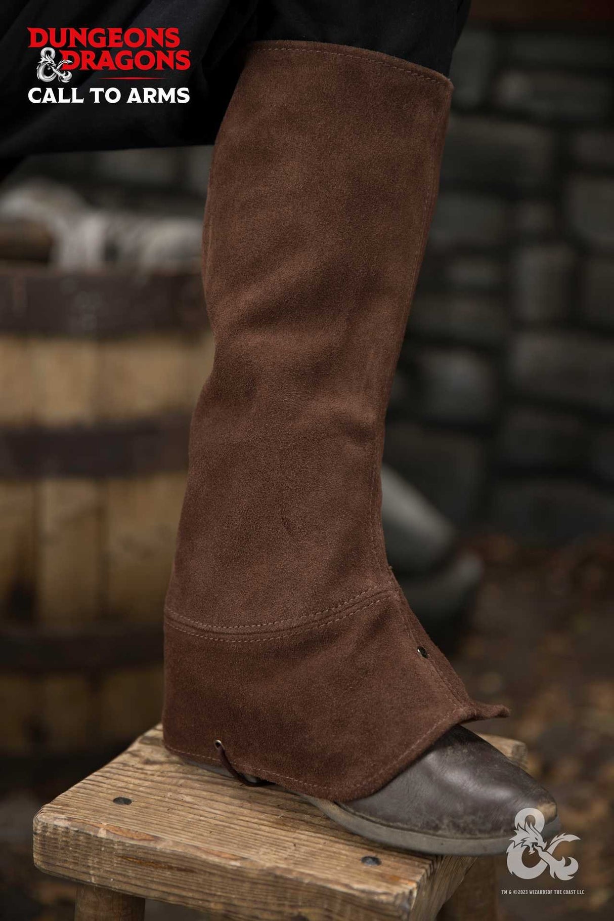 Dungeons & Dragons Leder-Gamaschen Typ 1 Braun