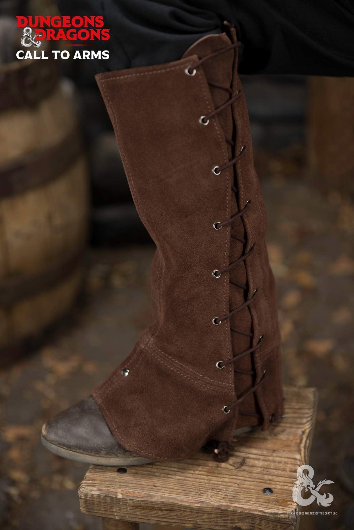 Dungeons & Dragons Leather Gaiters Type 1 Brown