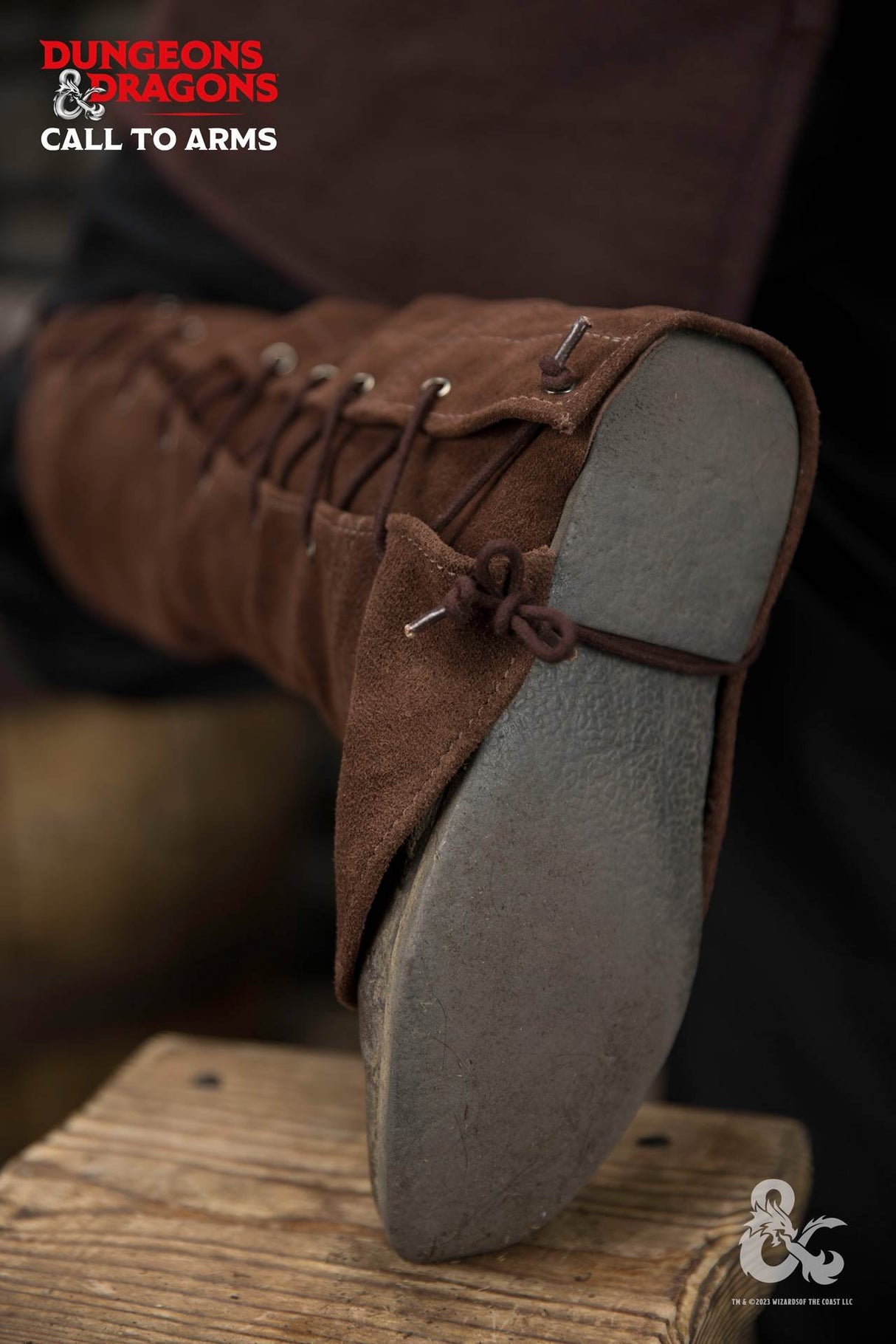 Dungeons & Dragons Leather Gaiters Type 1 Brown