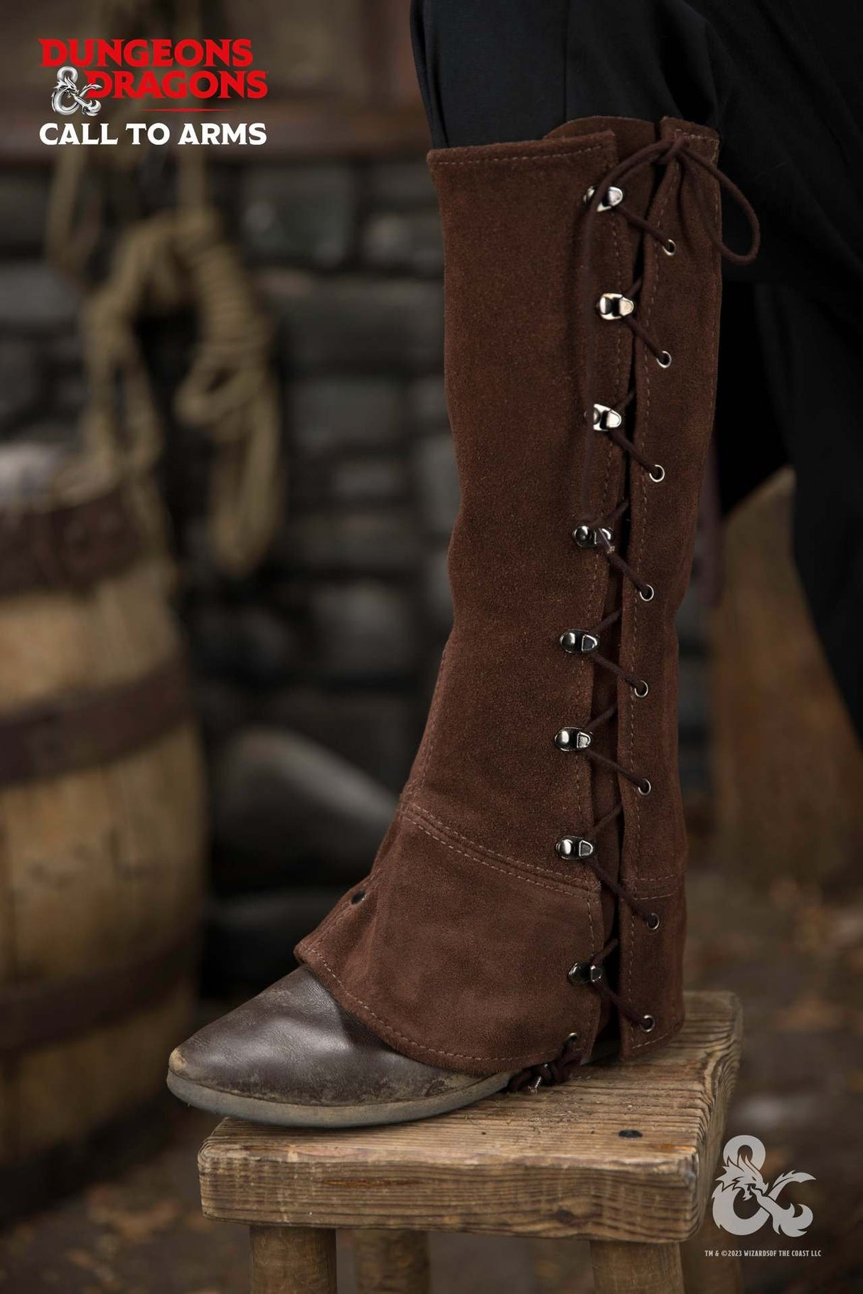 Dungeons & Dragons Leder-Gamaschen Typ 2 Braun