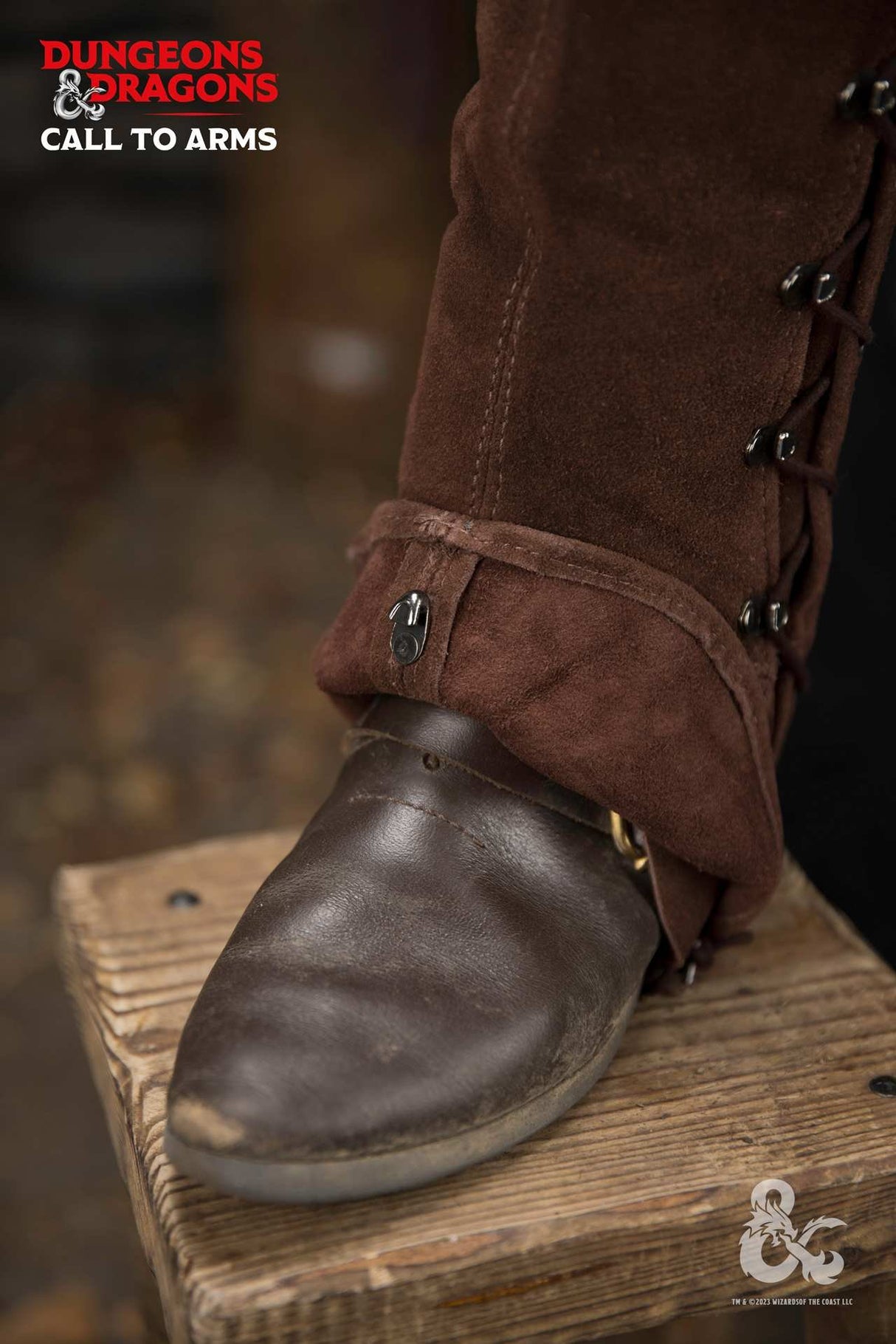 Dungeons & Dragons Leather Gaiters Type 2 Brown