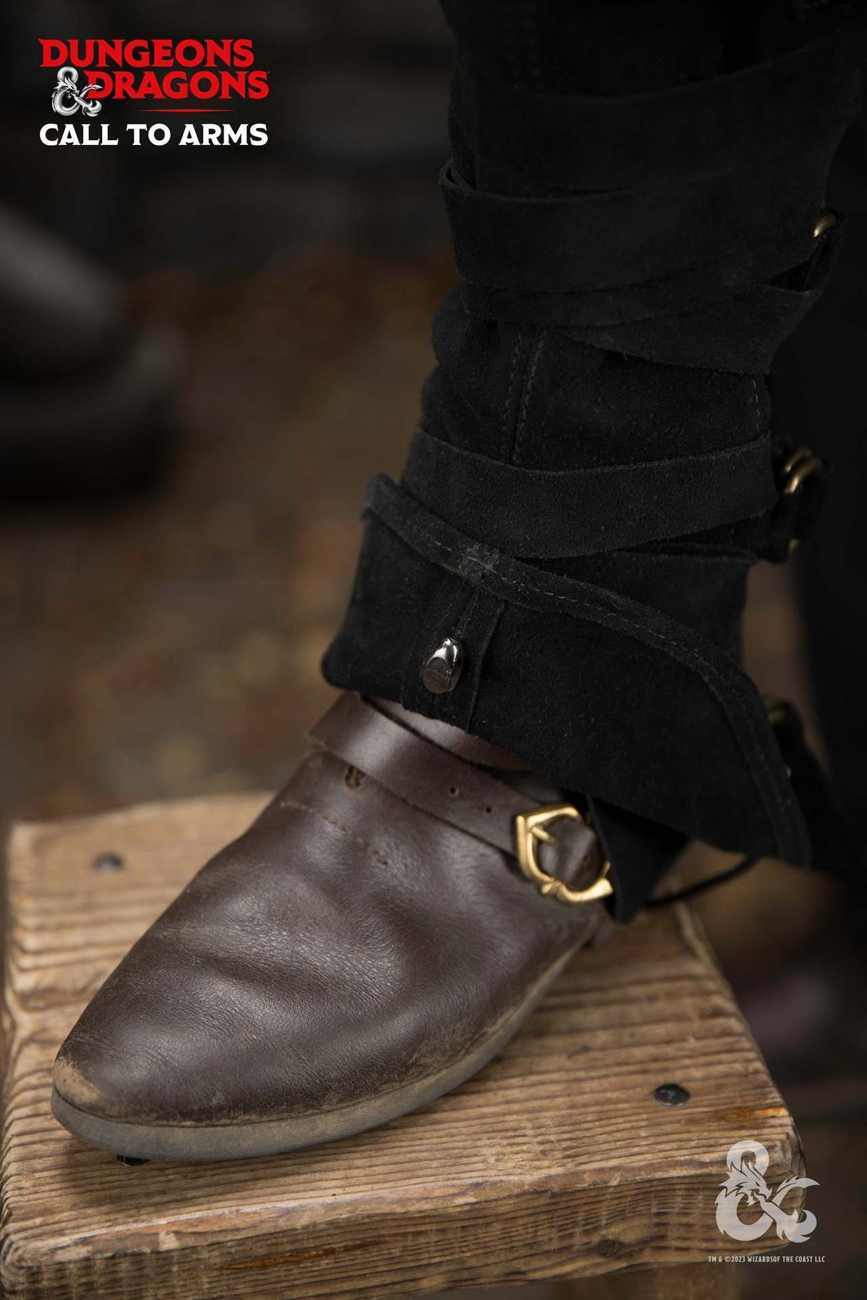 Dungeons & Dragons Leder-Gamaschen Typ 3 Schwarz