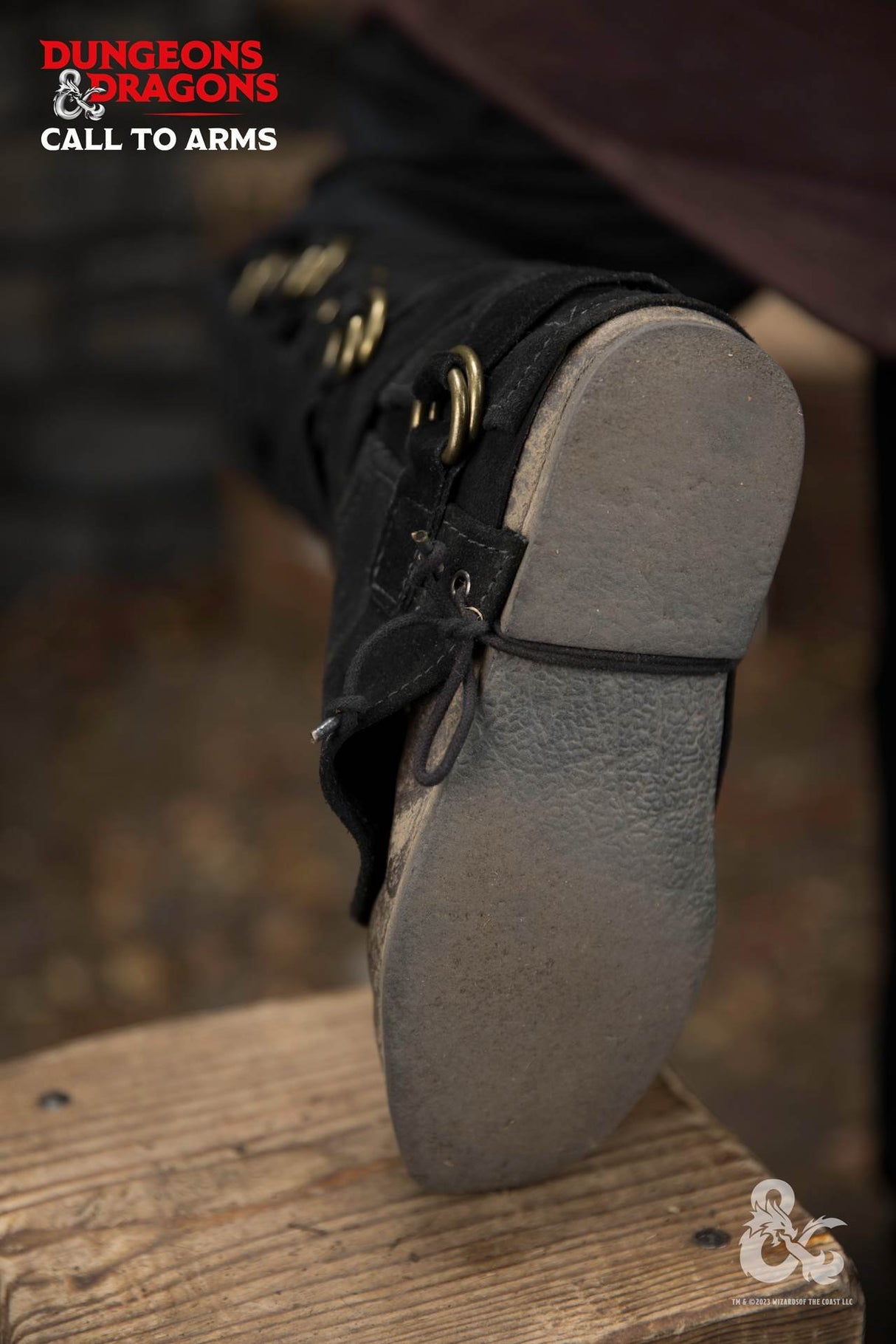 Dungeons & Dragons Leder-Gamaschen Typ 3 Schwarz