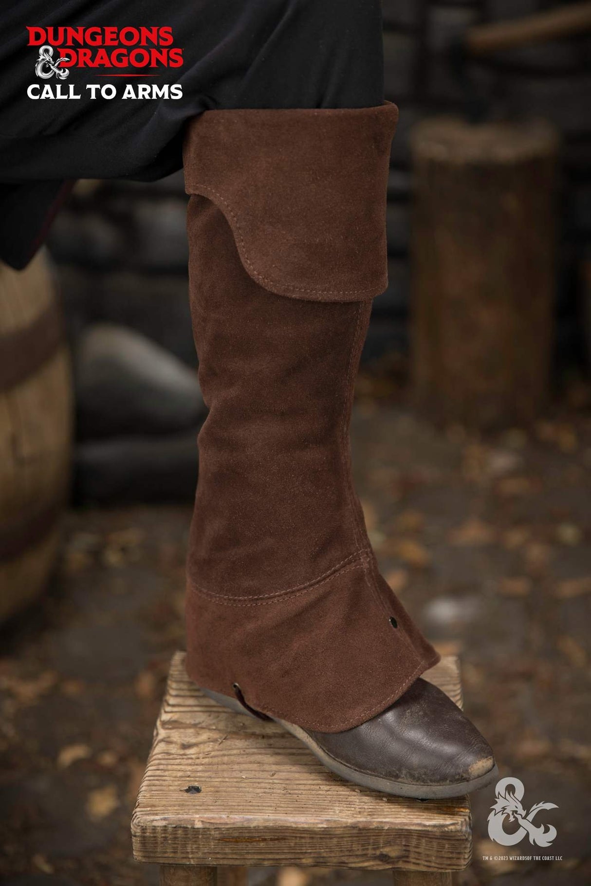 Dungeons & Dragons Leder-Gamaschen Typ 4 Braun