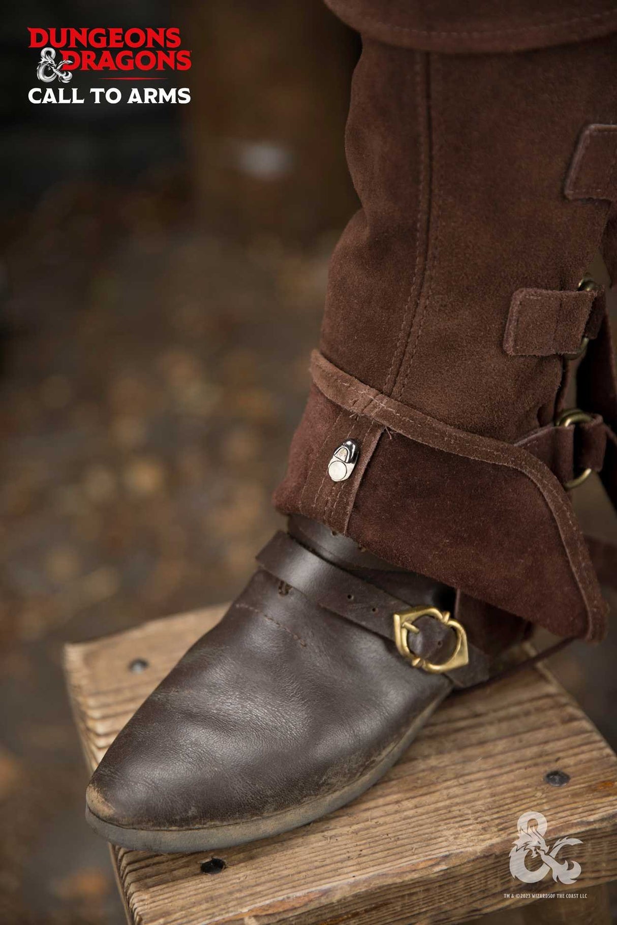 Dungeons & Dragons Leather Gaiters Type 4 Brown