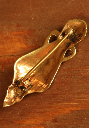 Brosche Viking Rabe Bronze