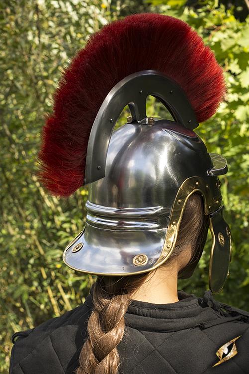 Helmet Roman Trooper with Helmbush Steel