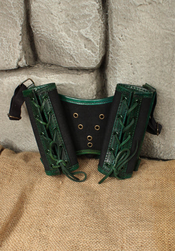 Ready for Battle Double Sword Harness Green