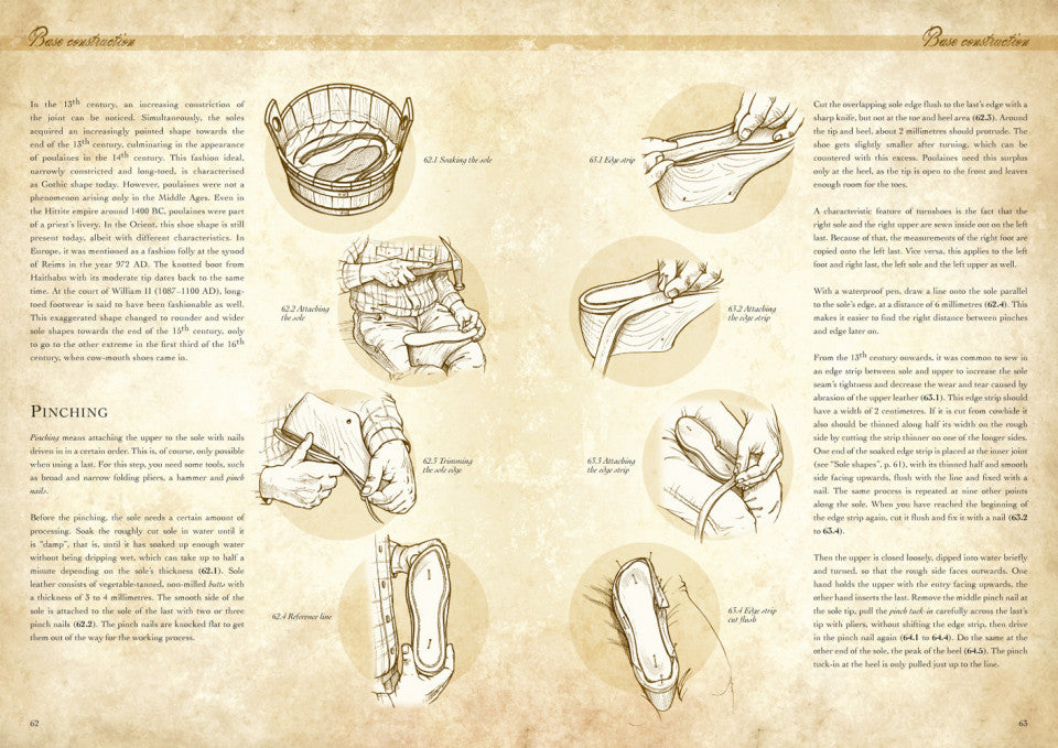 Fertigen Sie Ihre eigenen mittelalterlichen Kleidungsstücke - Schuhe des Hoch- und Spätmittelalters