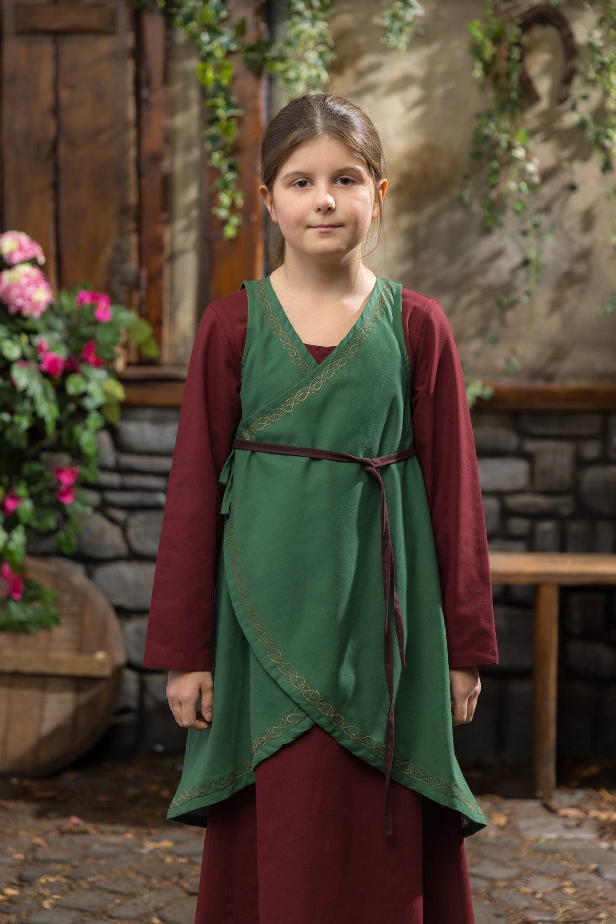 Kinderkleid Ona - Grün