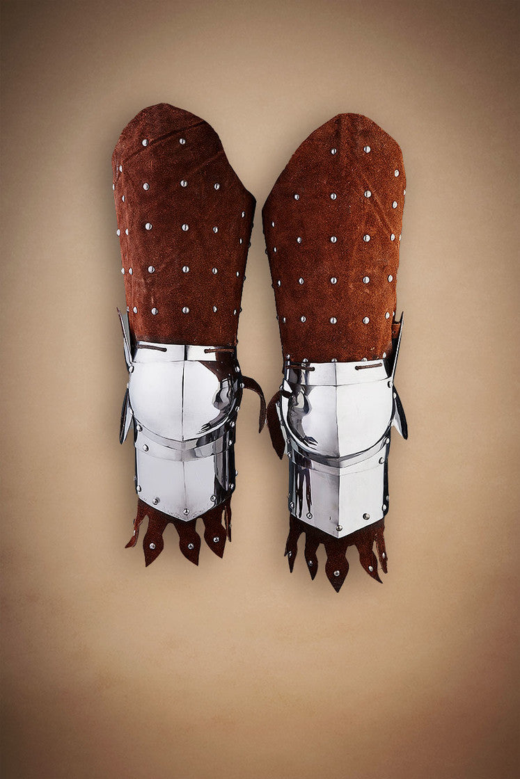 Bein Lederpanzer, braun (Alt)