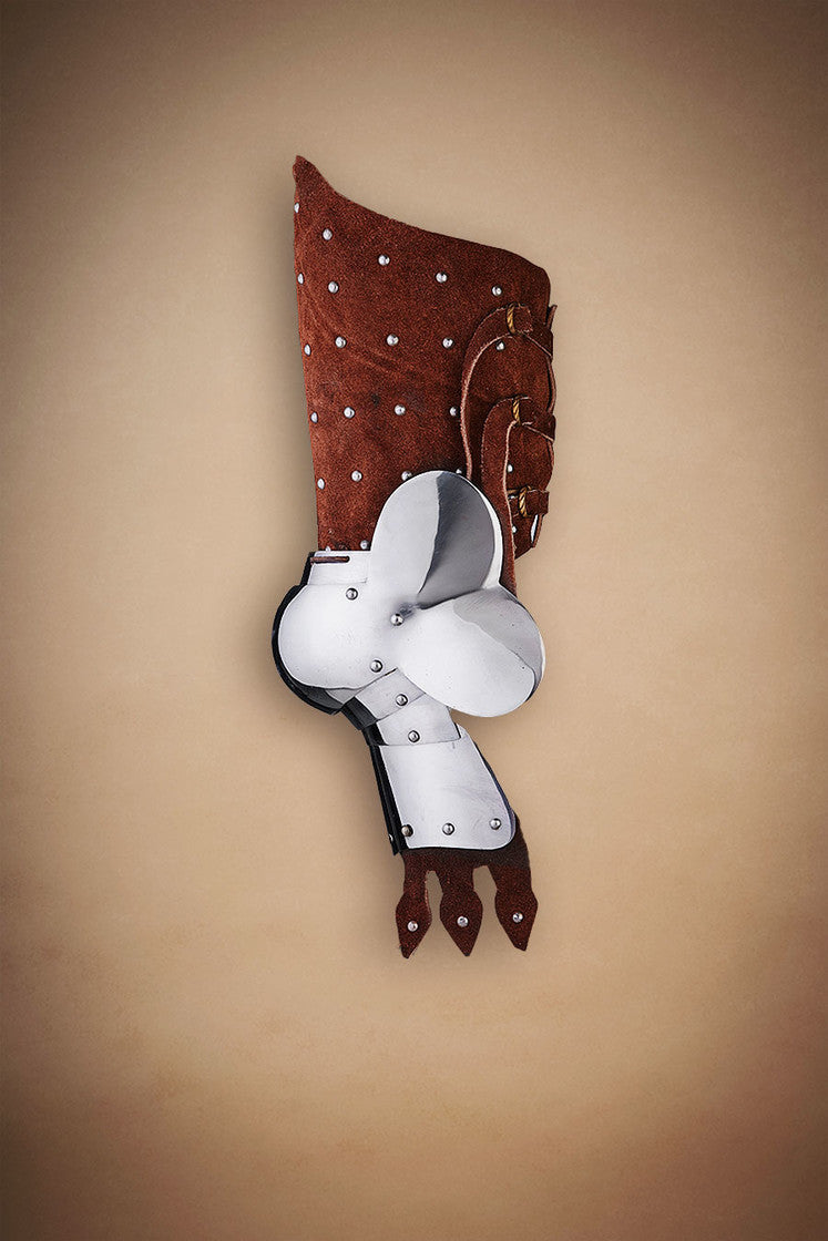 Bein Lederpanzer, braun (Alt)