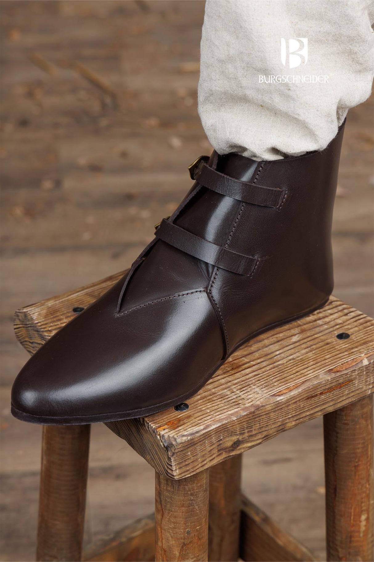 Medieval Half Boots Adelhelm Dark Brown