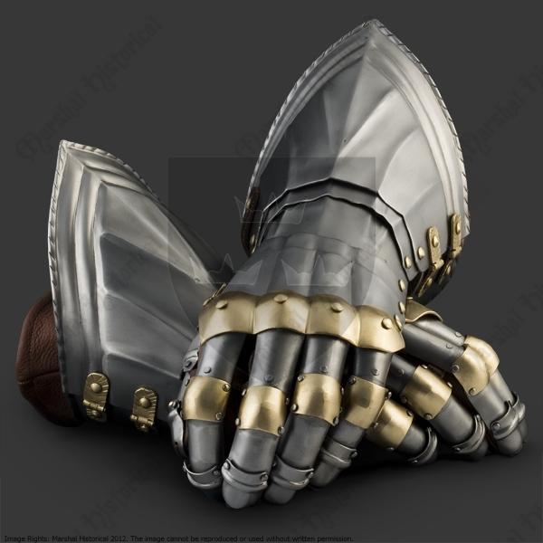 Deutsche Panzerhandschuhe 1450-1500