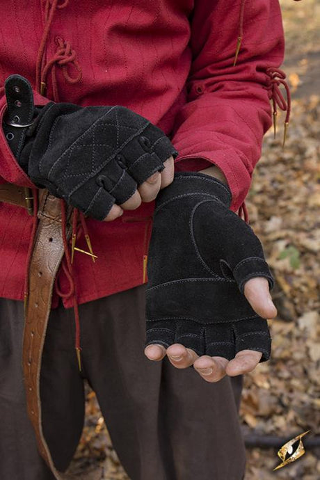 Suede Gloves Celtic Black