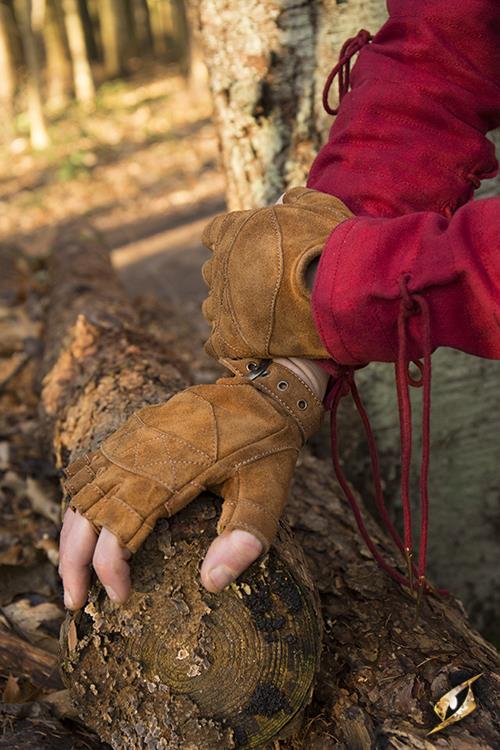 Suede Gloves Celtic Brown
