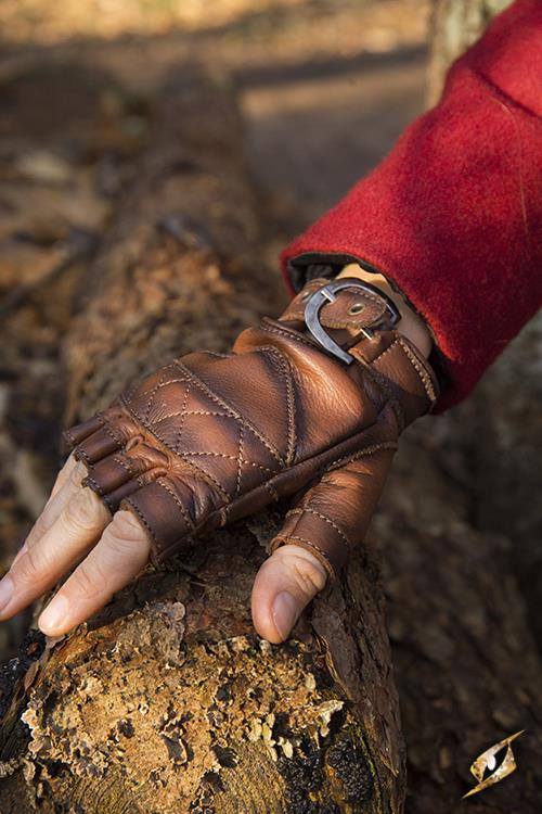 Lederhandschuhe Celtic, braun