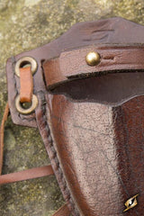 Holder Kunai (incl. Knife) Brown