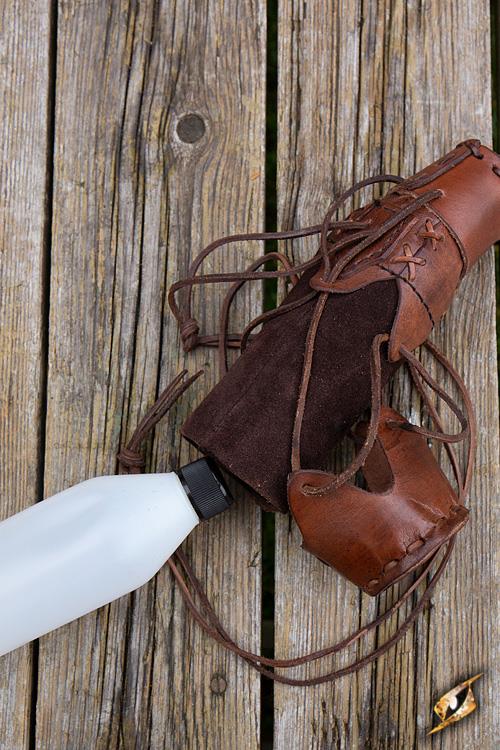 Bottle Holder Laced Brown