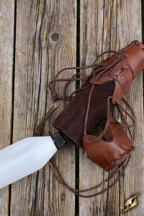 Bottle Holder Laced Brown