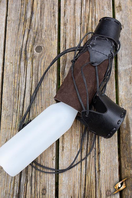 Flaschenhalter geschnürt, schwarz